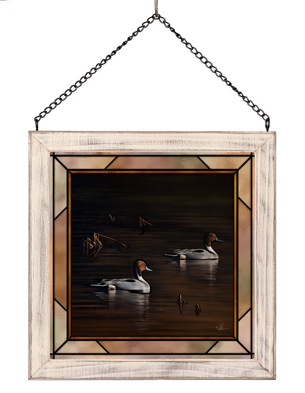 Chasing the Setting Sun - Stained Glass Art