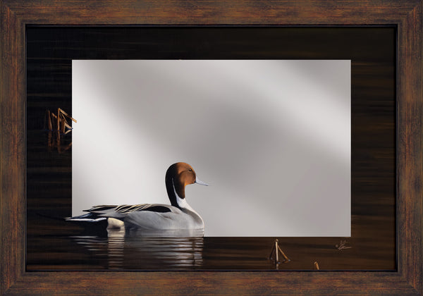 Chasing the Setting Sun - 16" x 24" Mirror Framed Barnwood
