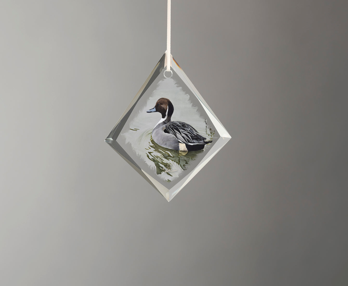 A Grey Kind of Day - Diamond Glass Ornament