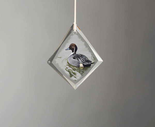 A Grey Kind of Day - Diamond Glass Ornament
