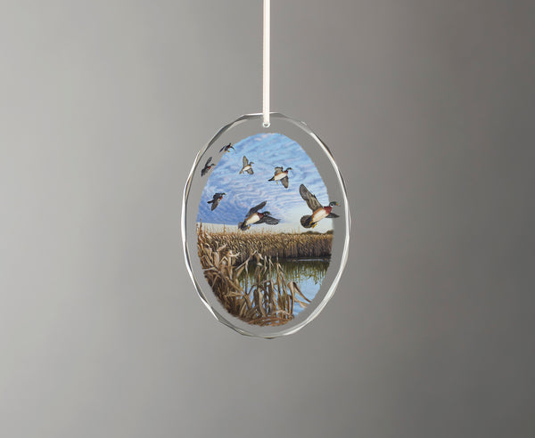 Monday Morning - Oval Glass Ornament
