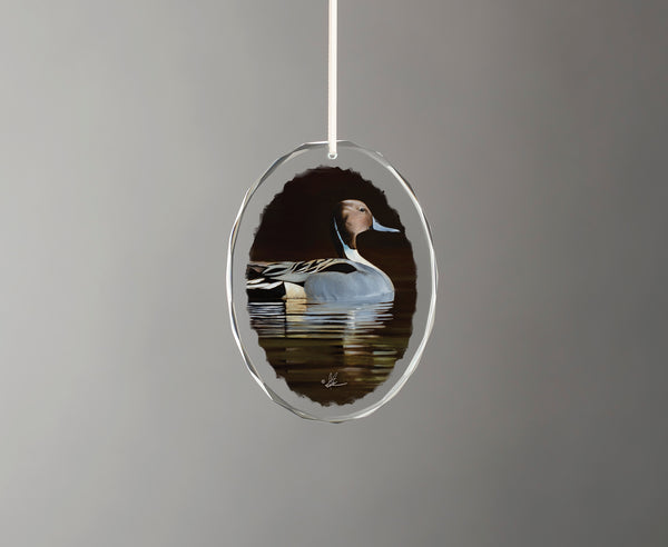 Thankful End to a Great Day - Oval Glass Ornament