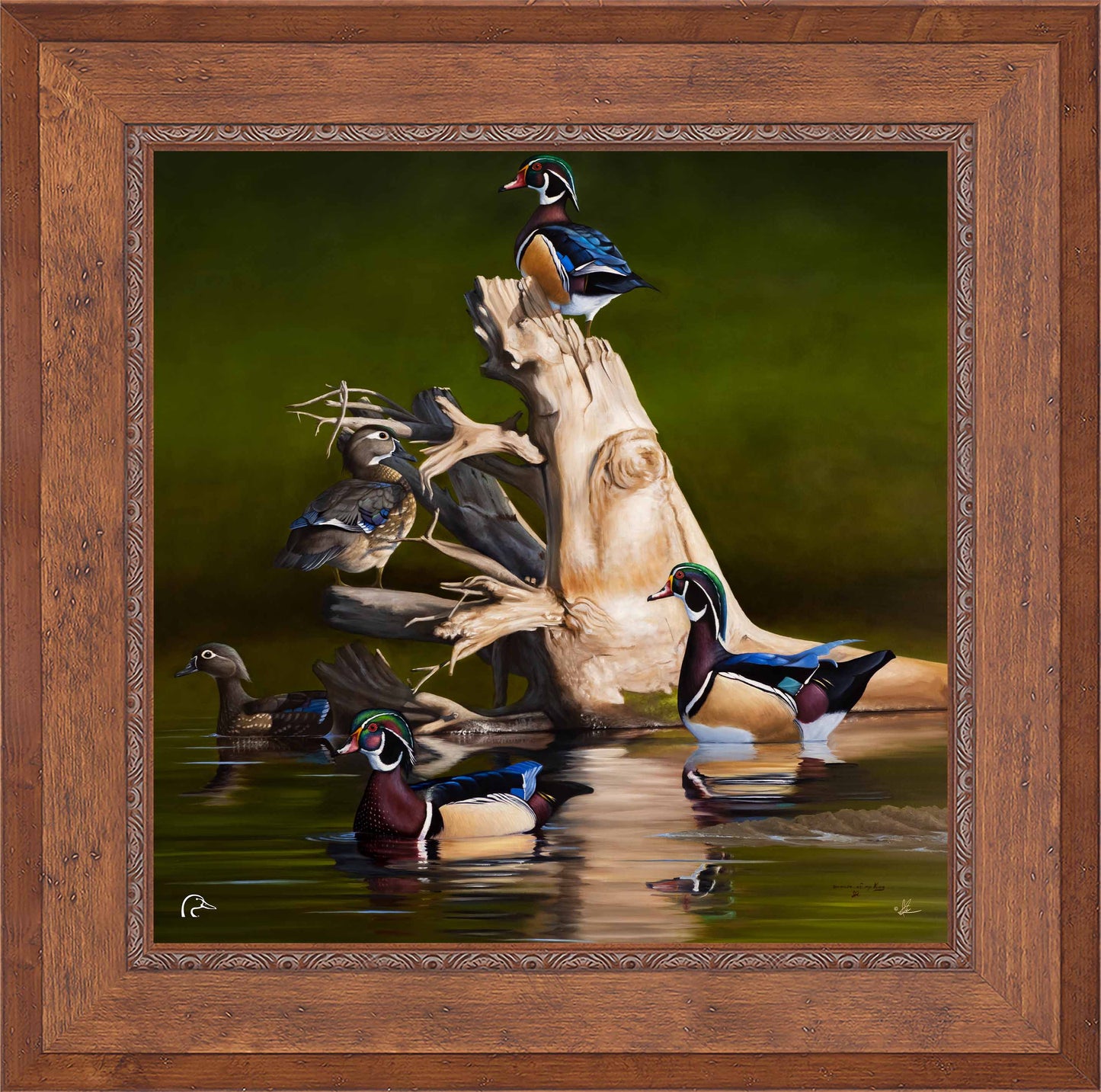 When the Water was Low Limited Edition Canvas - Official Ducks Unlimited Art