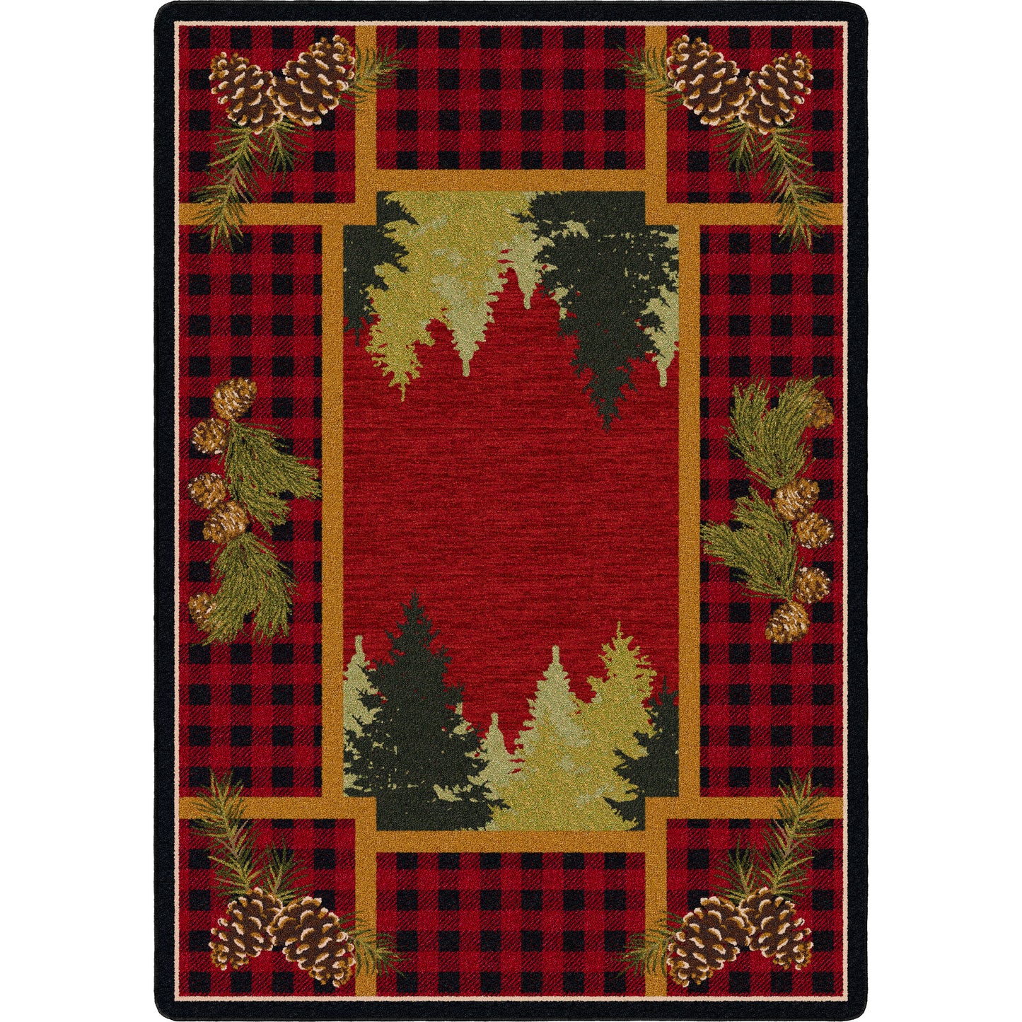 Plaid Woodsman Red - Rug