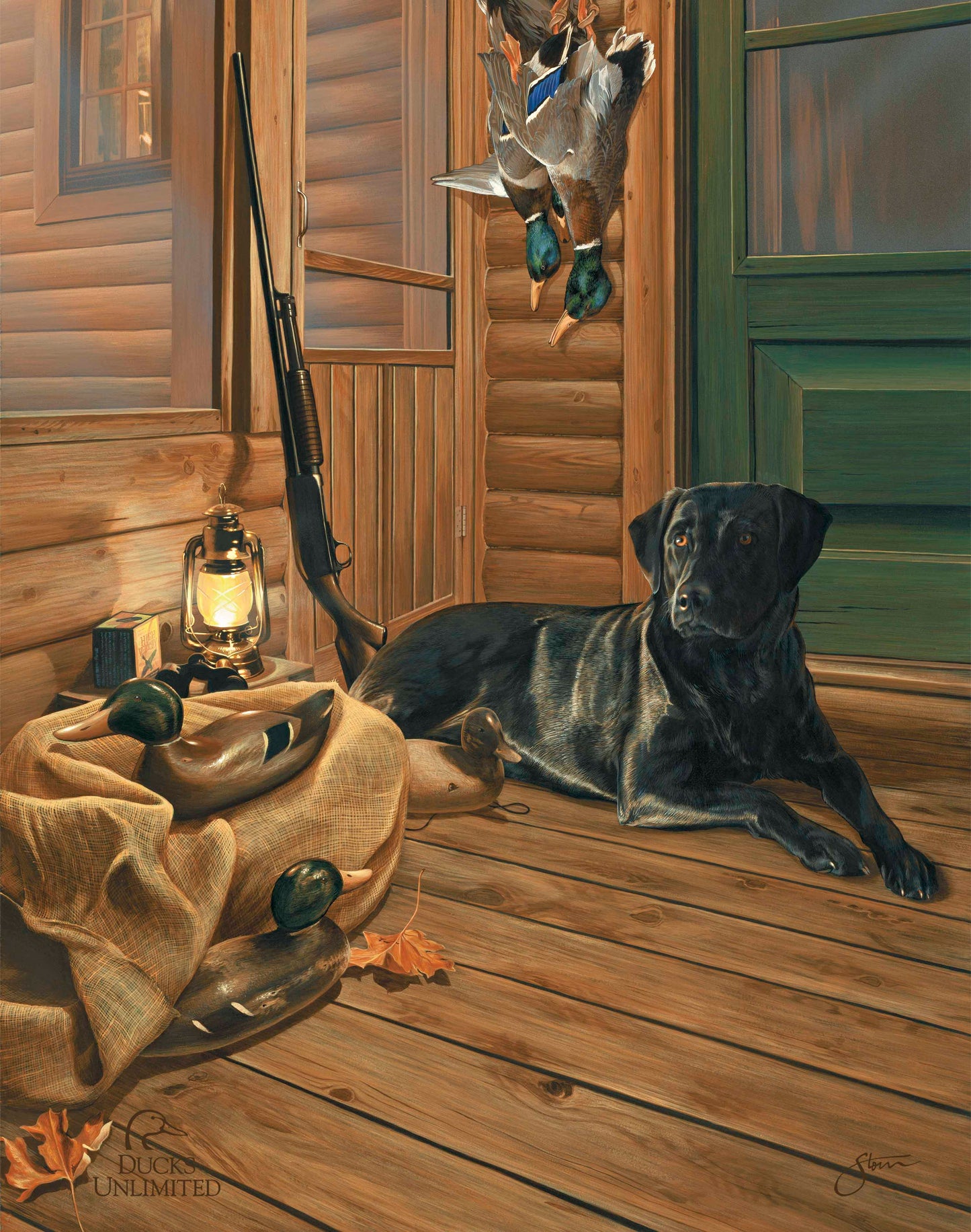 Bountiful Day Black Lab Art Prints - Official Ducks Unlimited Art