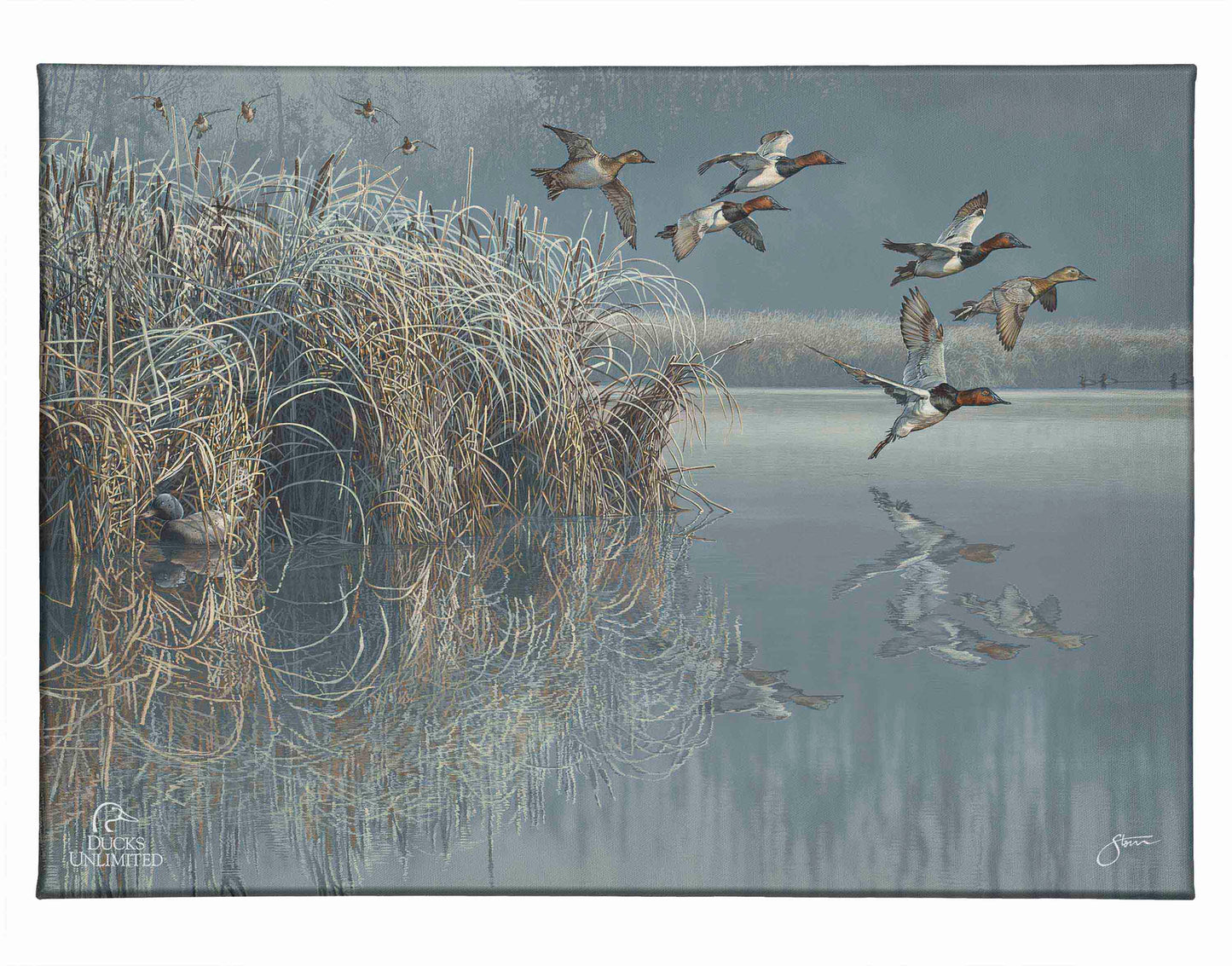 A Hint of Yesteryear Gallery Wrapped Canvas - Official Ducks Unlimited Art
