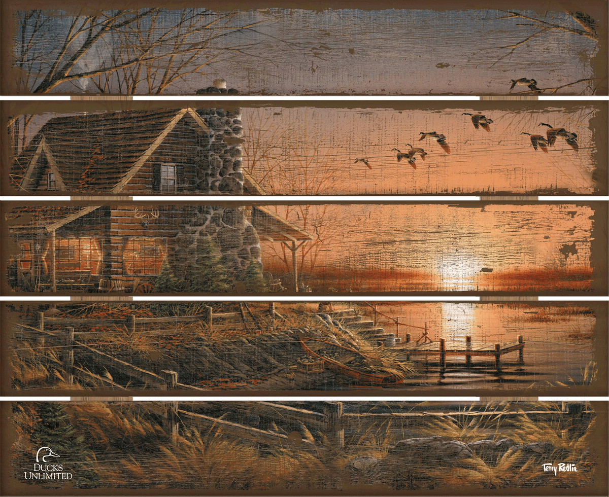 Comforts of Home 18" x 22" Pallet Wall Art - Official Ducks Unlimited Art