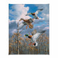 Descending Trio - Mallards Gallery Wrapped Canvas - Official Ducks Unlimited Art
