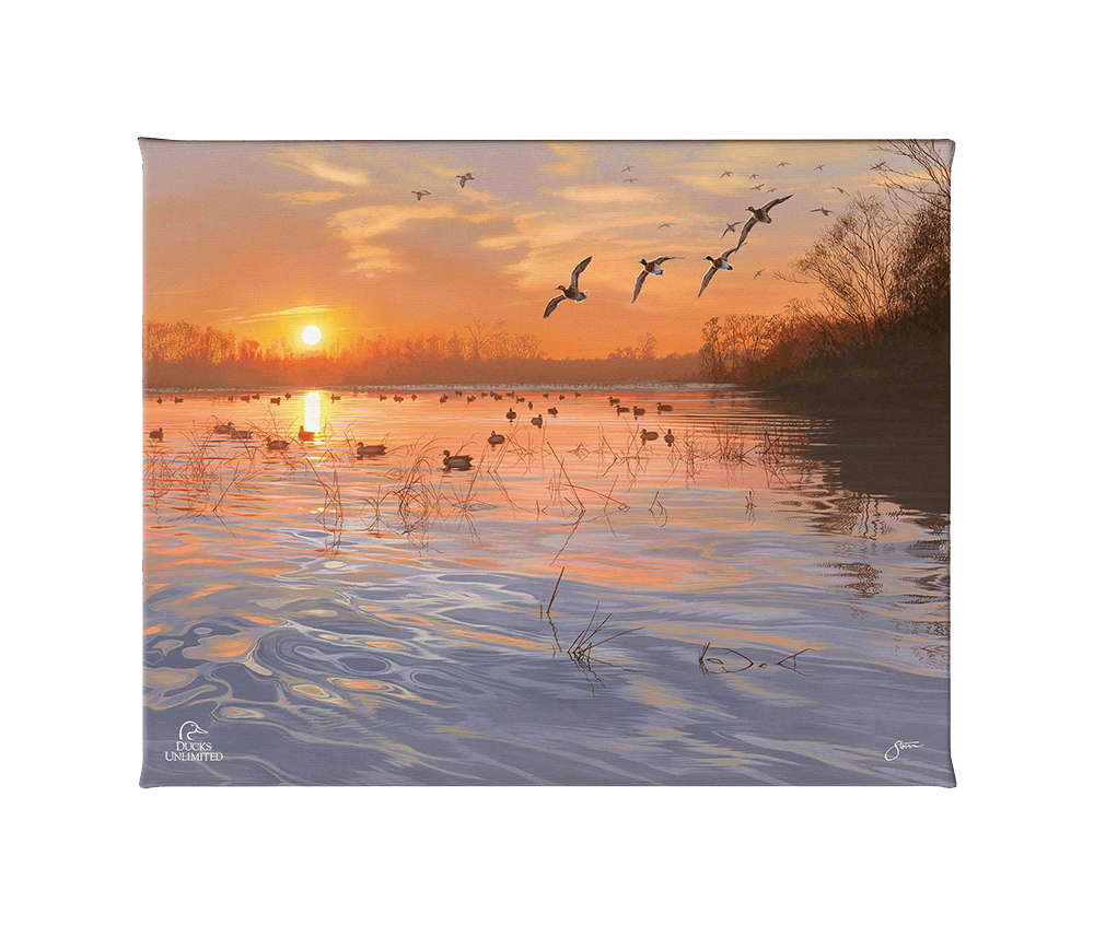 End of a Great Day Gallery Wrapped Canvas - Official Ducks Unlimited Art