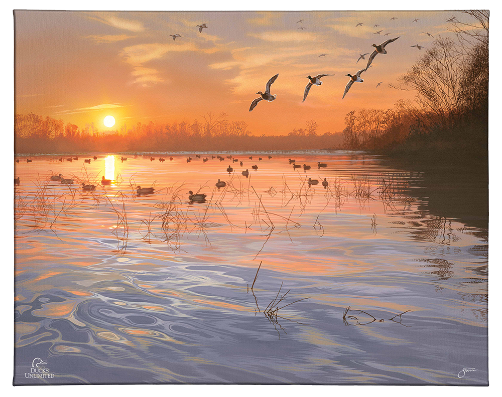 End of a Great Day Gallery Wrapped Canvas - Official Ducks Unlimited Art