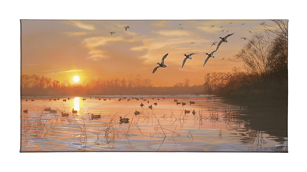 End of a Great Day Gallery Wrapped Canvas - Official Ducks Unlimited Art