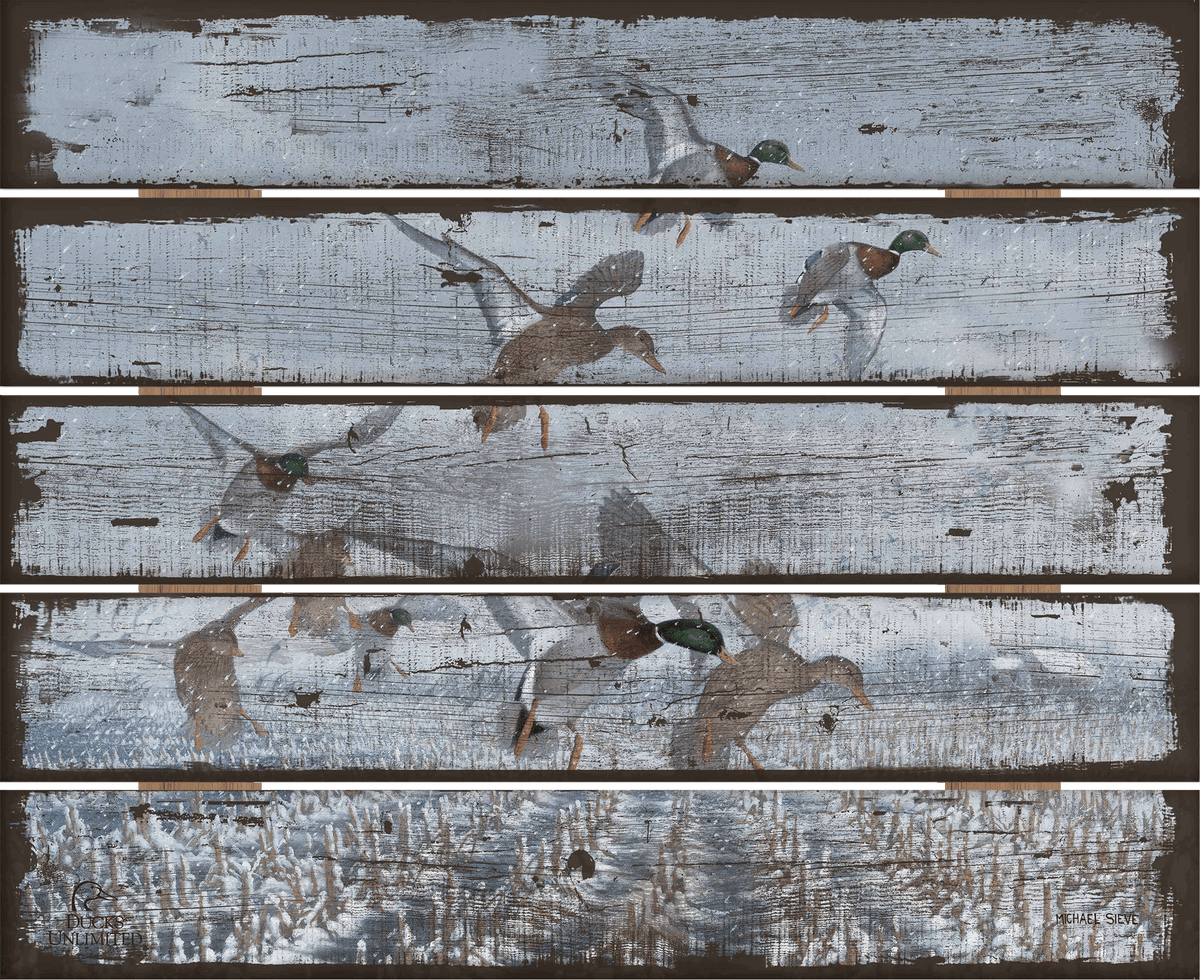 Northern  Flight  18" x 22" Pallet Wall Art - Official Ducks Unlimited Art