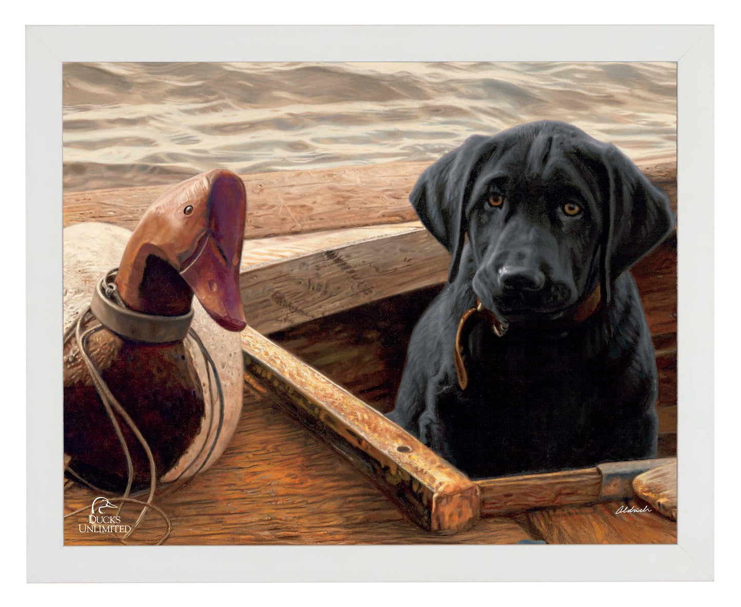 Old School Black Lab Art Prints - Official Ducks Unlimited Art