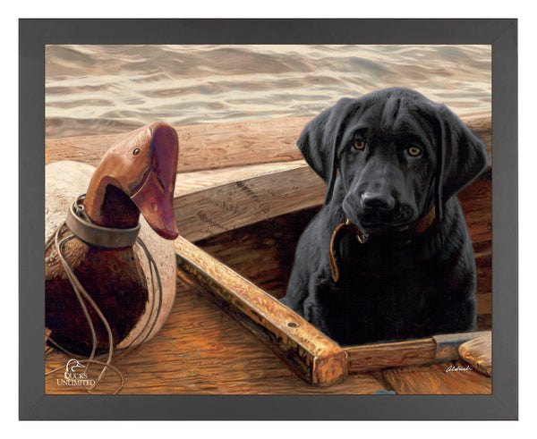 Old School Black Lab Art Prints - Official Ducks Unlimited Art