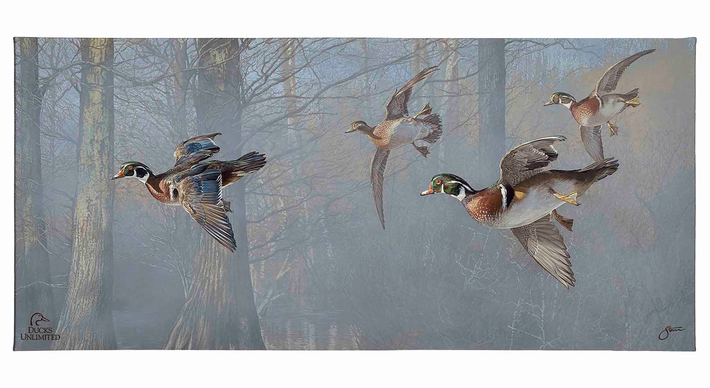 Out of the Mist - Wood Ducks Gallery Wrapped Canvas - Official Ducks Unlimited Art