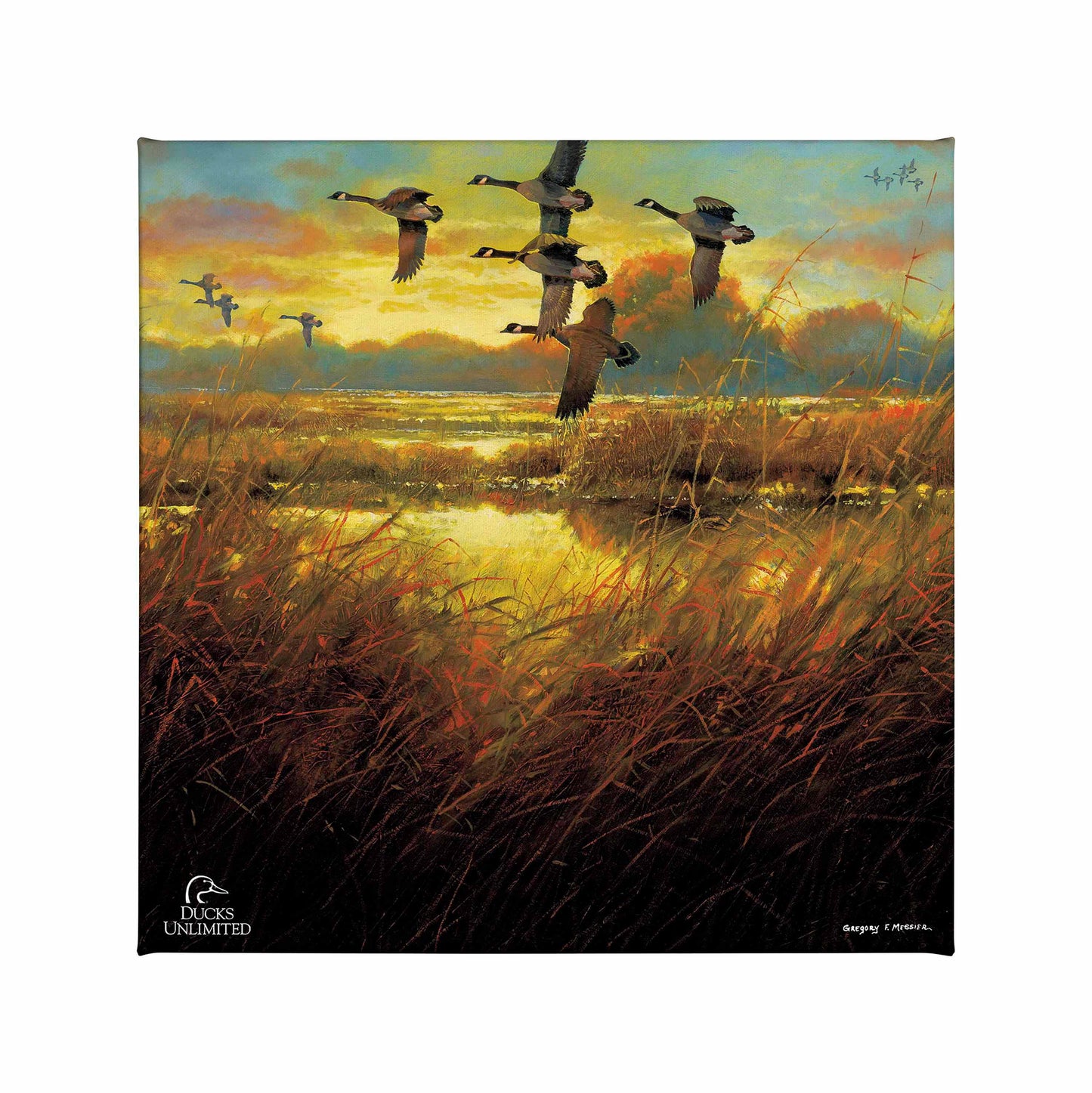 Perfect Ending Canada Geese Gallery Wrapped Canvas - Official Ducks Unlimited Art