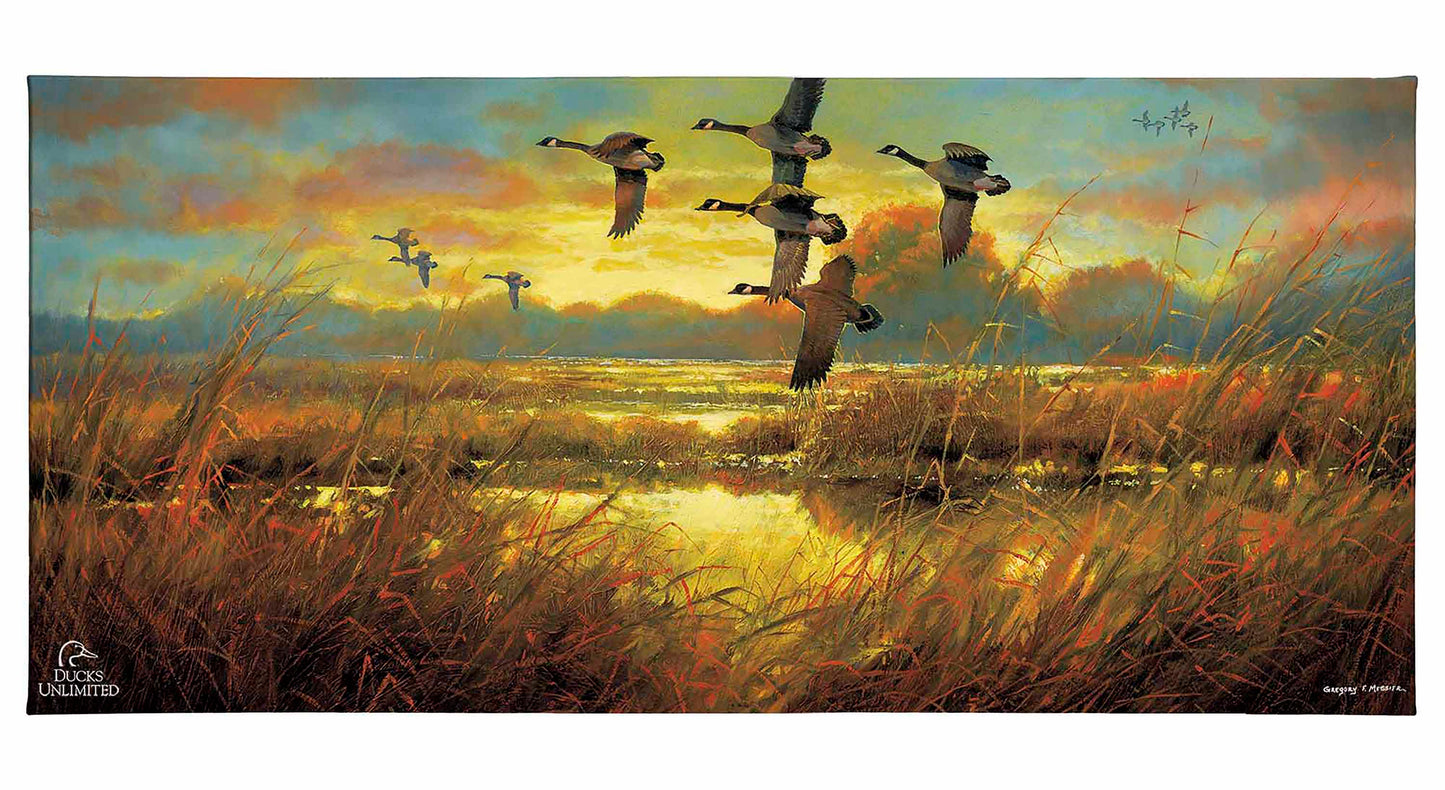 Perfect Ending Canada Geese Gallery Wrapped Canvas - Official Ducks Unlimited Art