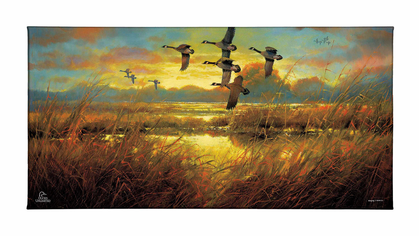 Perfect Ending Canada Geese Gallery Wrapped Canvas - Official Ducks Unlimited Art