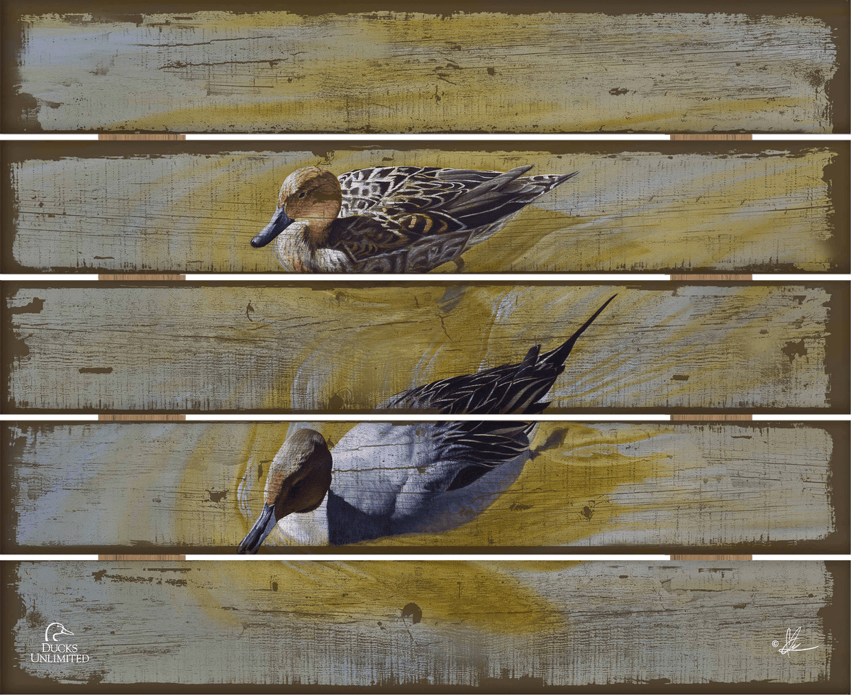 The Color of Yellow - 18" x 22" Pallet Wall Art - Official Ducks Unlimited Art