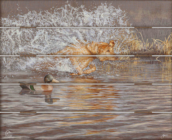 Time to Shine 18" x 22" Pallet Wall Art - Official Ducks Unlimited