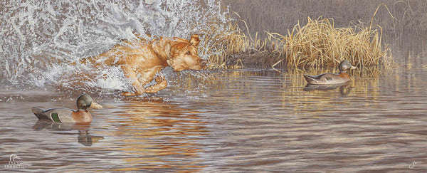Time to Shine 12" x 30" Wood Sign - Official Ducks Unlimited Art
