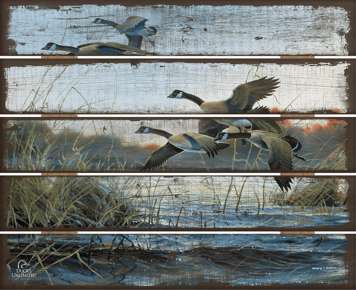 Wind Walkers - 21" x 22" Pallet Wall Art - Official Ducks Unlimited Art