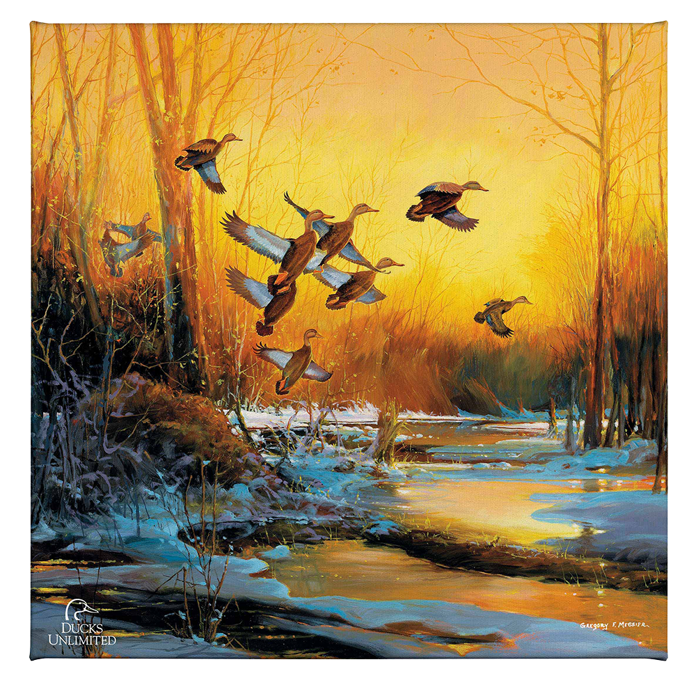 Winter Blacks - Gallery Wrapped Canvas - Official Ducks Unlimited Art