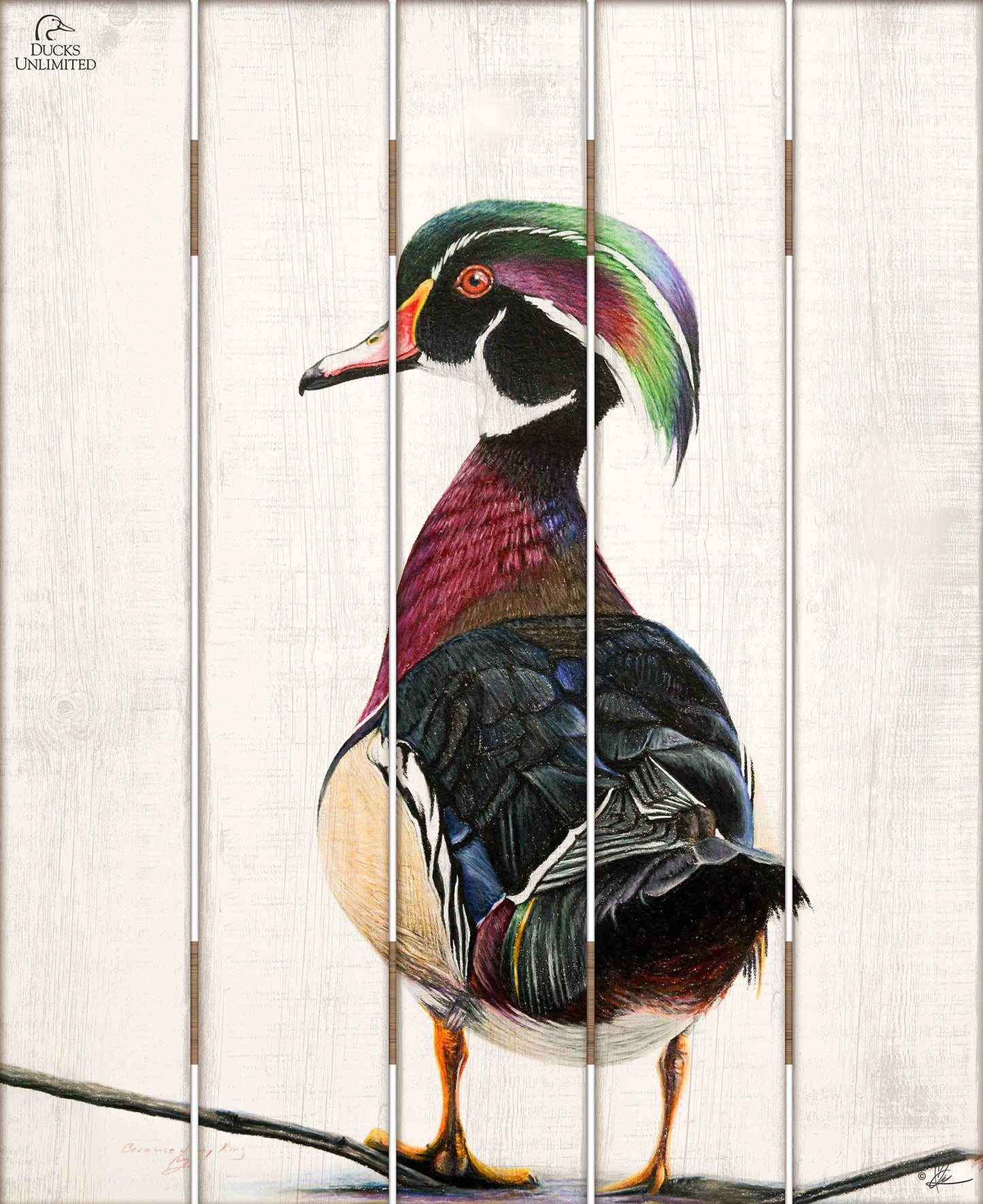 Woody 18" x 22" Pallet Wall Art - Official Ducks Unlimited