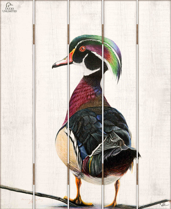 Woody 18" x 22" Pallet Wall Art - Official Ducks Unlimited