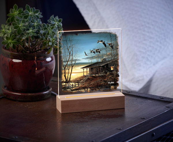 Evening Retreat  Acrylic Night Light - Official Ducks Unlimited Art