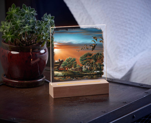 Lazy Afternoon Acrylic Night Light - Official Ducks Unlimited Art