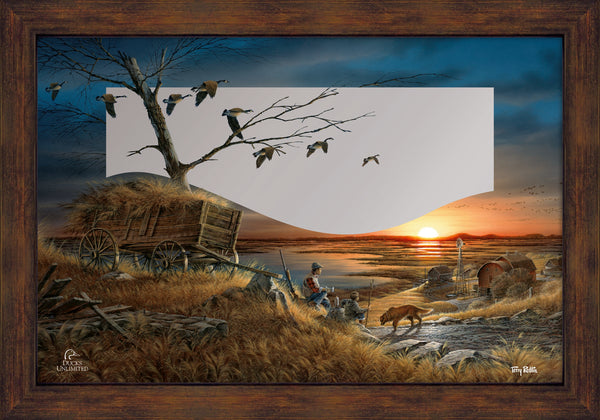 Lifetime Companions 16" x 24" Mirror Framed Barnwood - Official Ducks Unlimited Art