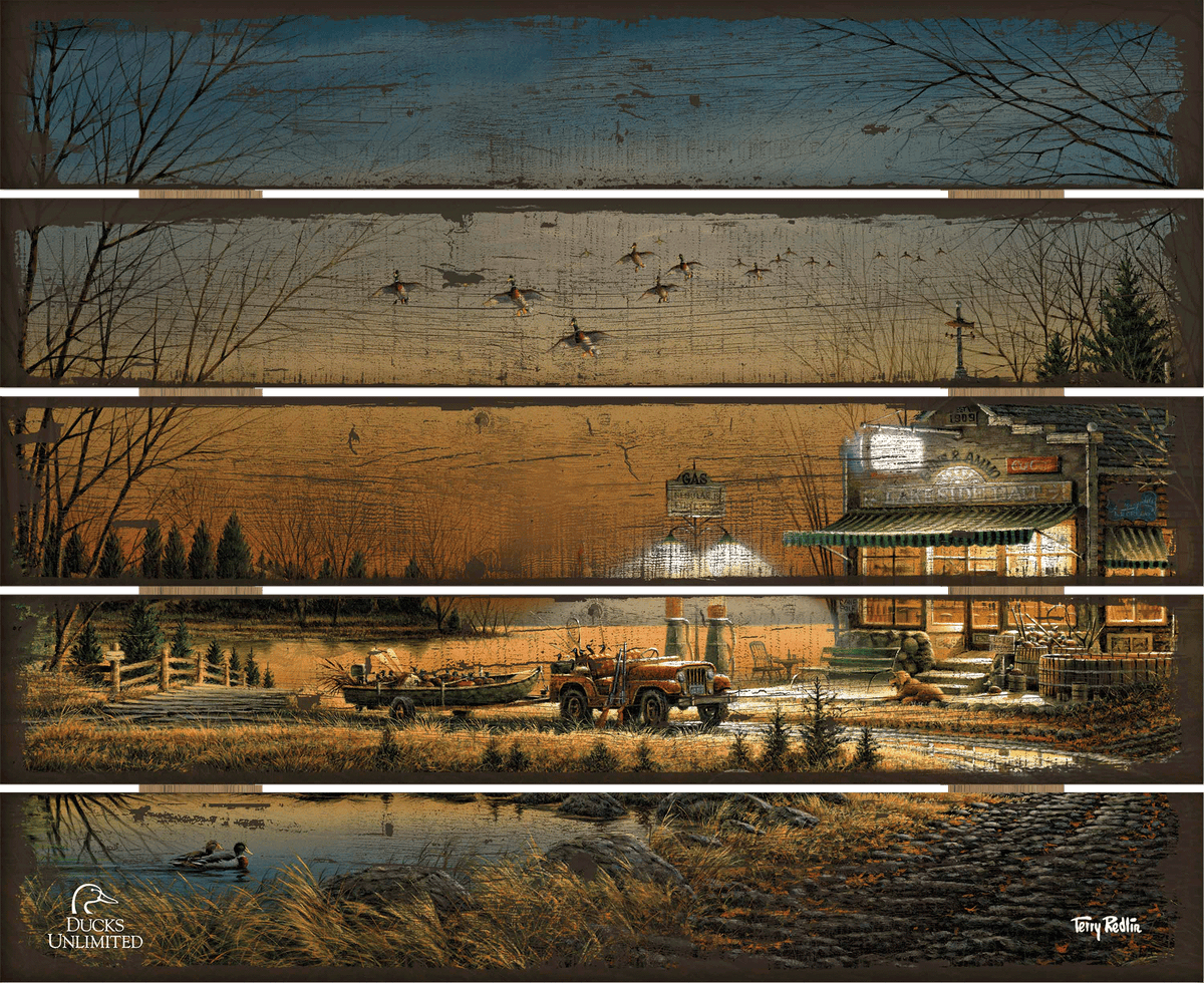 Welcome to Paradise - 21" x 22" Pallet Wall Art - Official Ducks Unlimited Art
