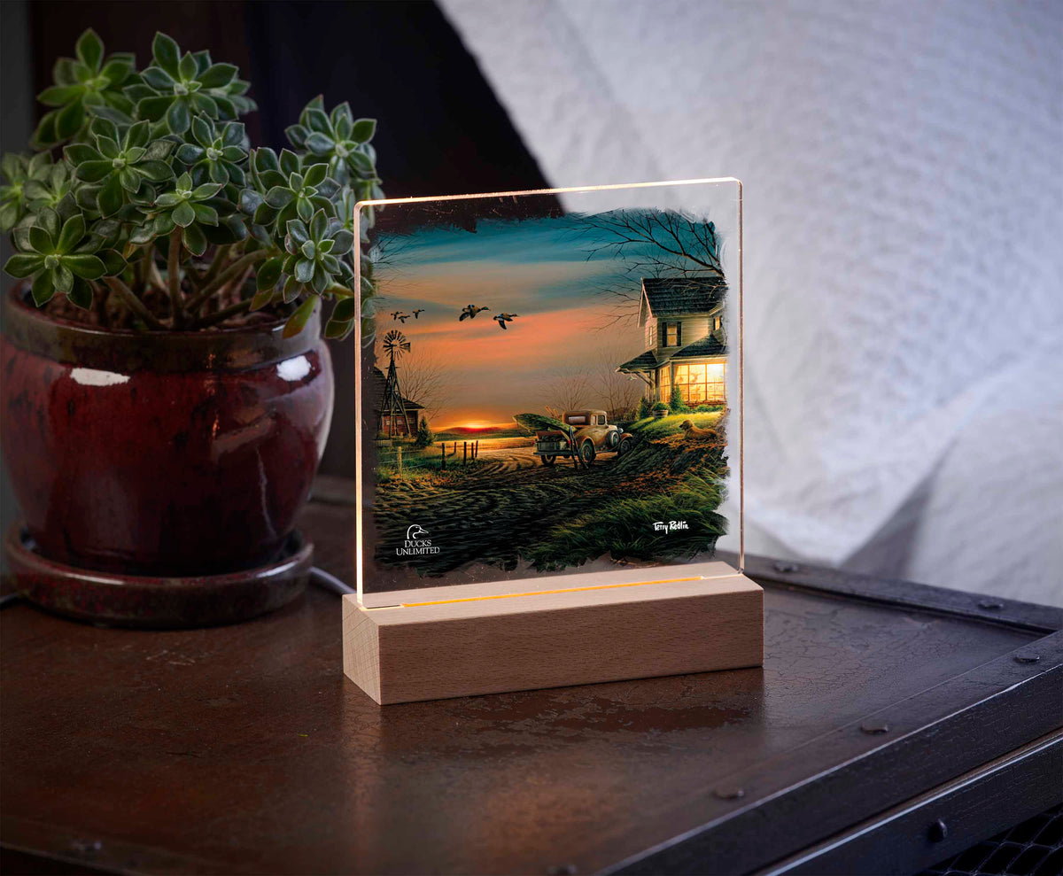 Special Memories 6.37" x 6" Acrylic Night Light - Official Ducks Unlimited Art