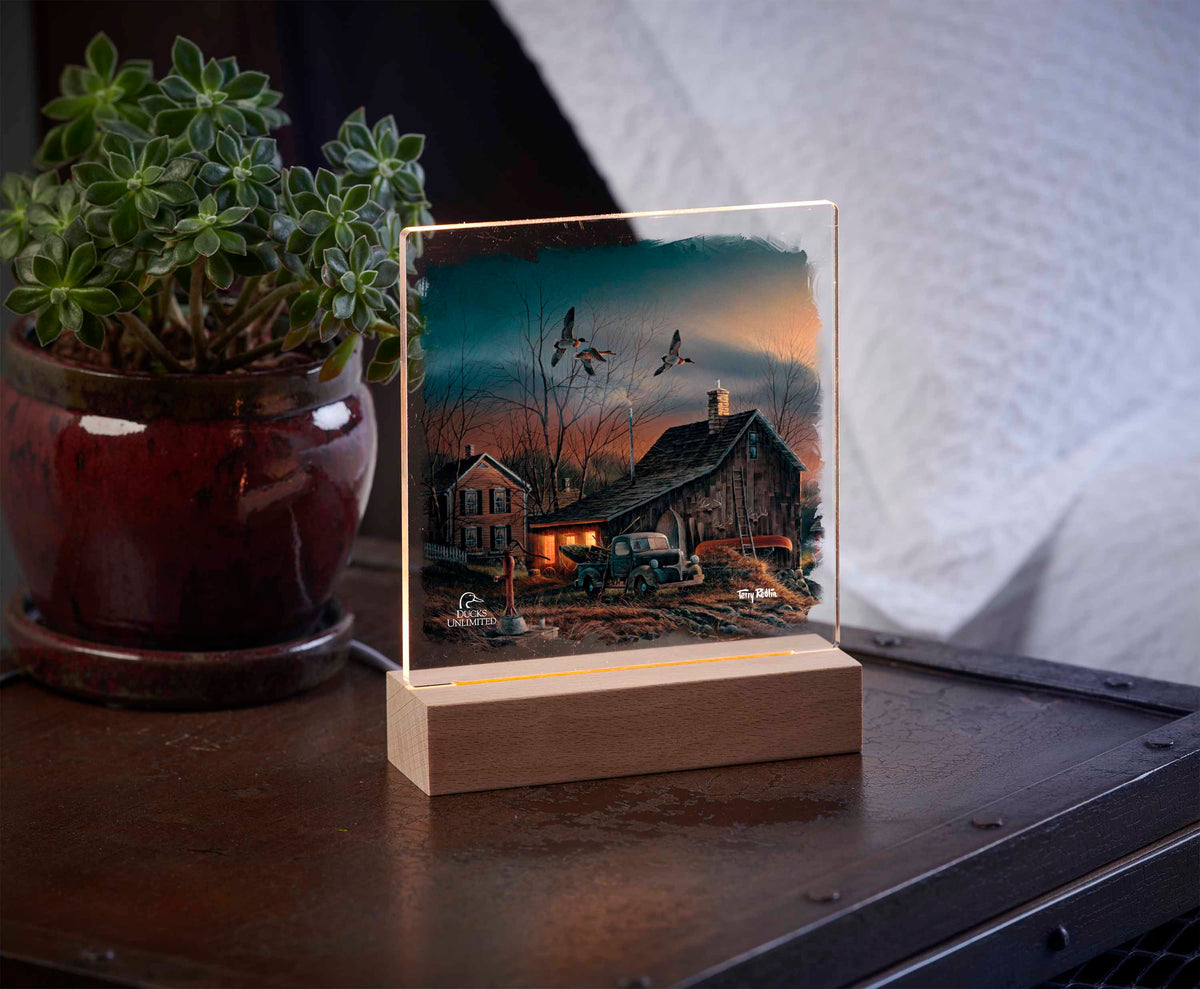 Prepared for the Season 6.37" x 6" Acrylic Night Light - Official Ducks Unlimited Art