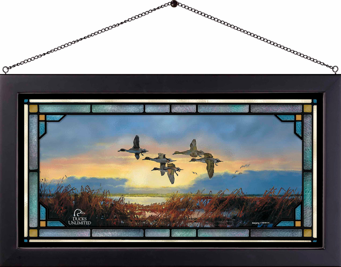 Dawn Patrol  Pintails  Stained Glass Art - Official Ducks Unlimited Art