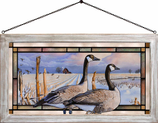 Canada Geese Stained Glass Art - Official Ducks Unlimited Art