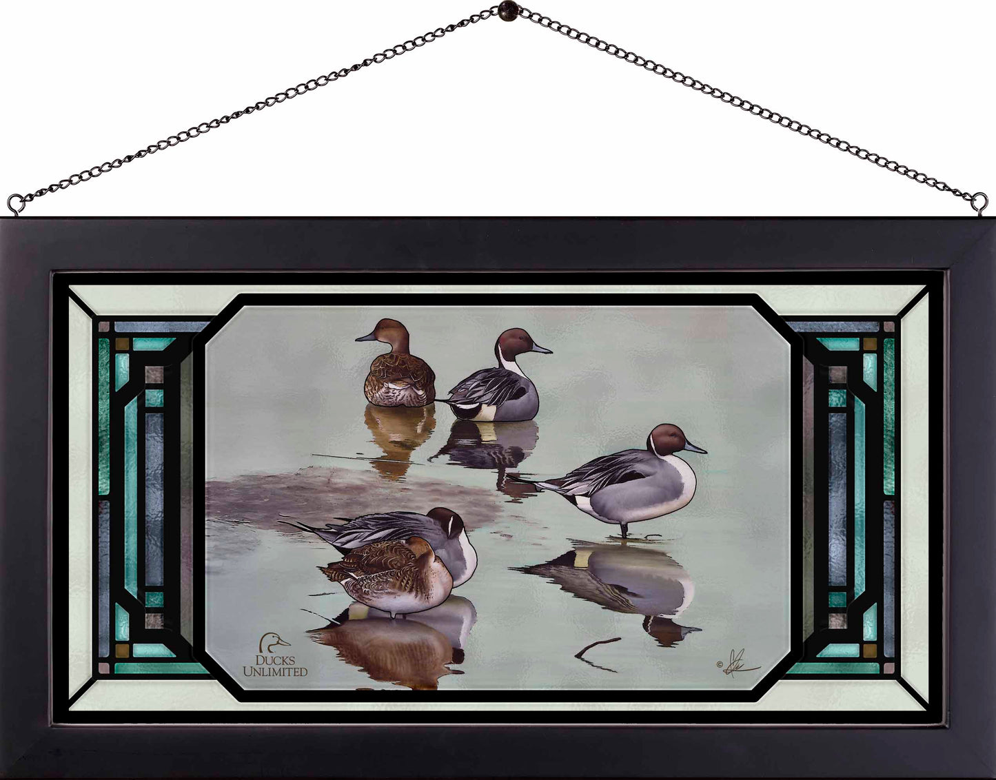 Overcast  Stained Glass Art - Official Ducks Unlimited Art