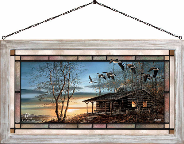 Evening Retreat Stained Glass Art - Official Ducks Unlimited Art