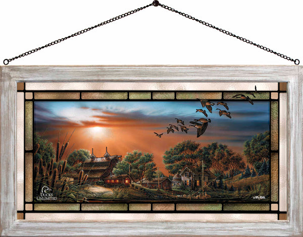 Lazy Afternoon Stained Glass Art - Official Ducks Unlimited Art