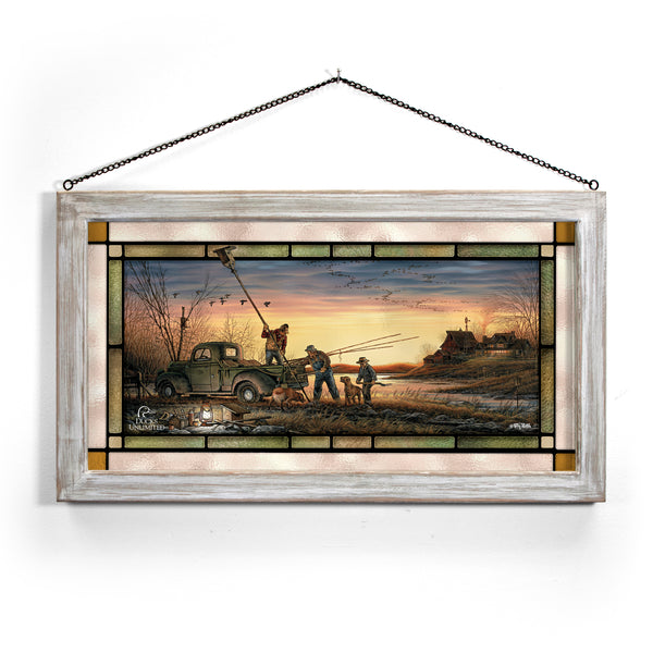 The Conservationists Stained Glass Art - Official Ducks Unlimited Art