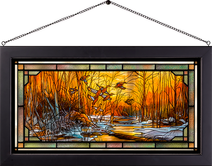 Winter Blacks - Stained Glass Art - Official Ducks Unlimited Art