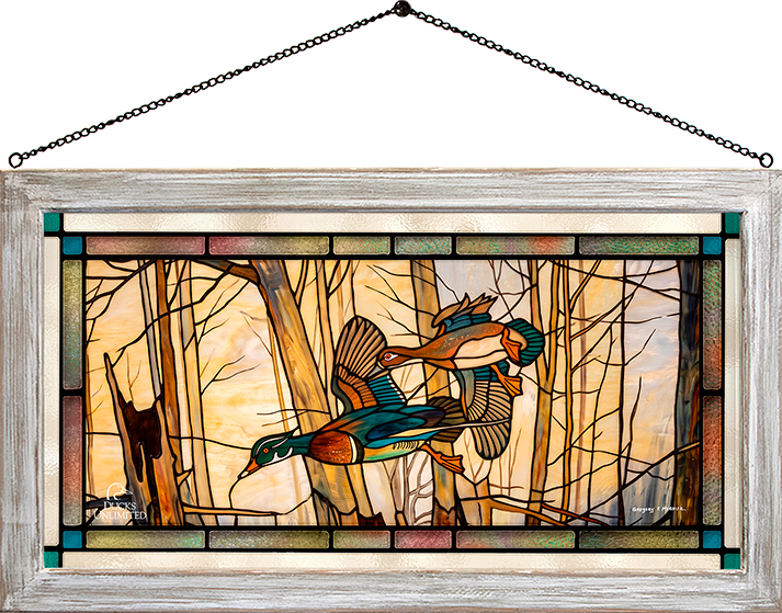 Aerobatics Stained Glass Art - Official Ducks Unlimited