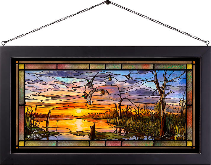 Days End Stained Glass Art - Official Ducks Unlimited