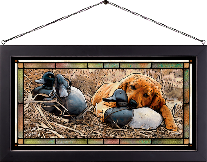 Shore Lunch Stained Glass Art - Official Ducks Unlimited Art