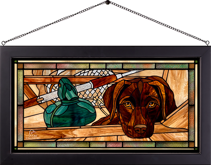 Three Hour Cruise - Stained Glass Art - Official Ducks Unlimited Art