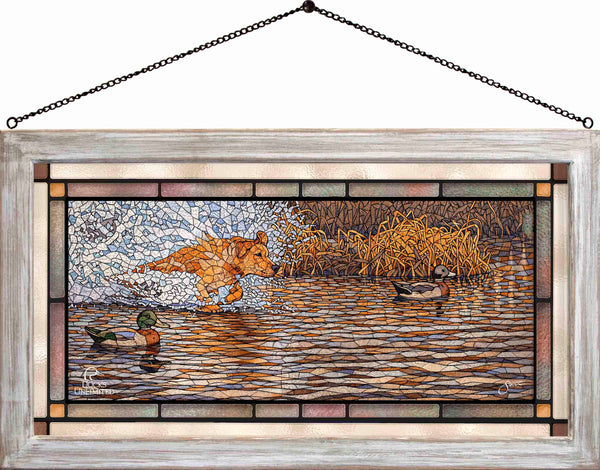 Time to Shine Stained Glass Art - Official Ducks Unlimited Art