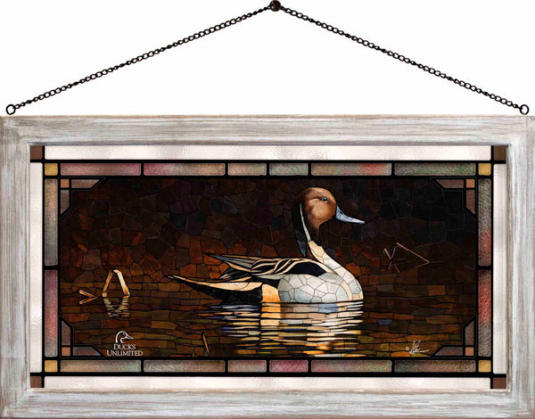 Thankful End to a Great Day Stained Glass Art - Official Ducks Unlimited Art