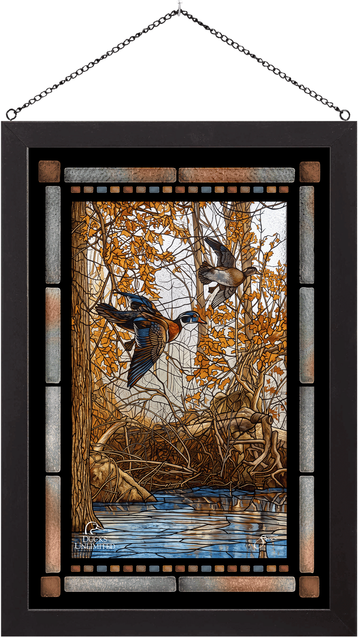 LaGrue Woodies Stained Glass Art - Official Ducks Unlimited Art