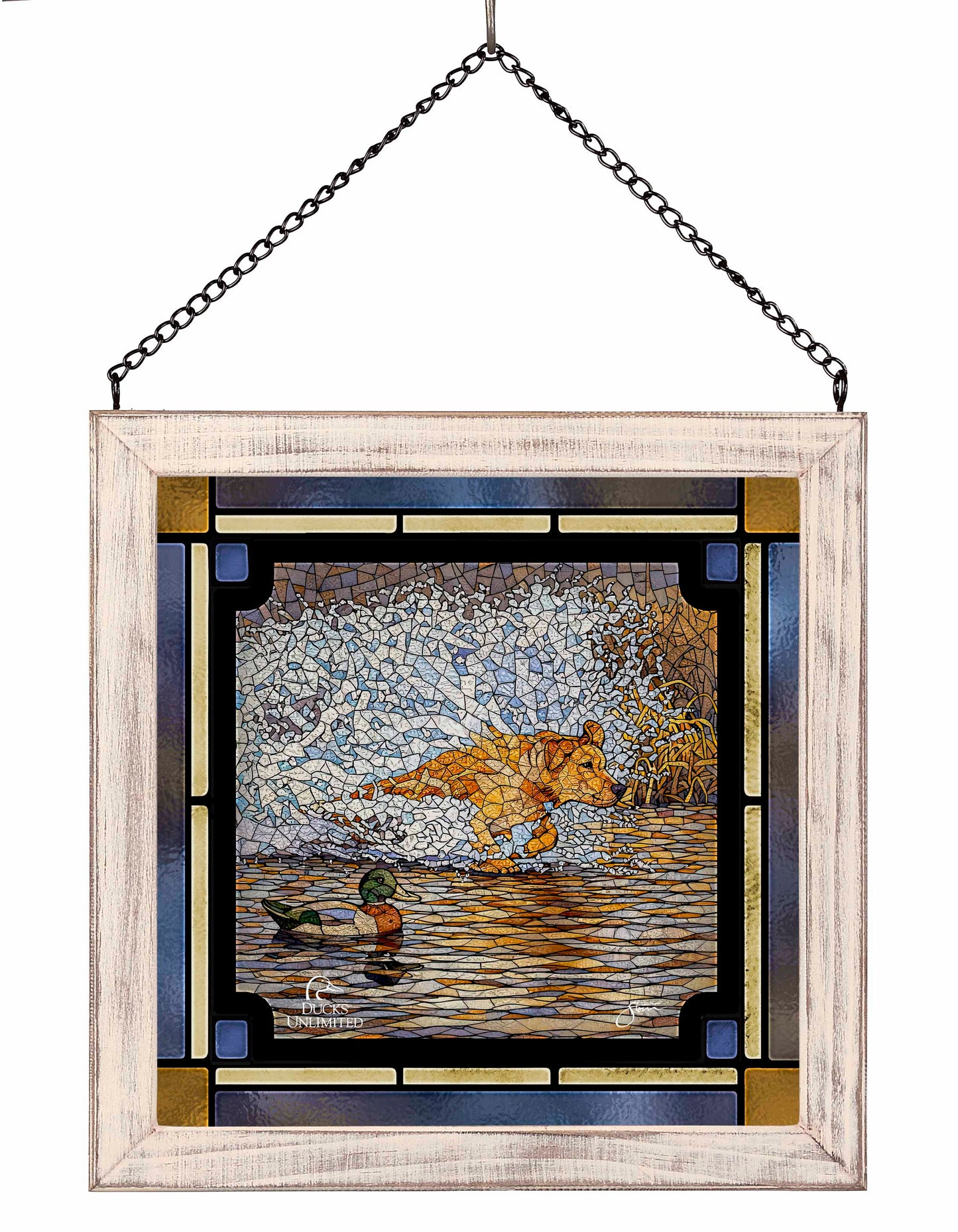 Time to Shine Stained Glass Art - Official Ducks Unlimited Art